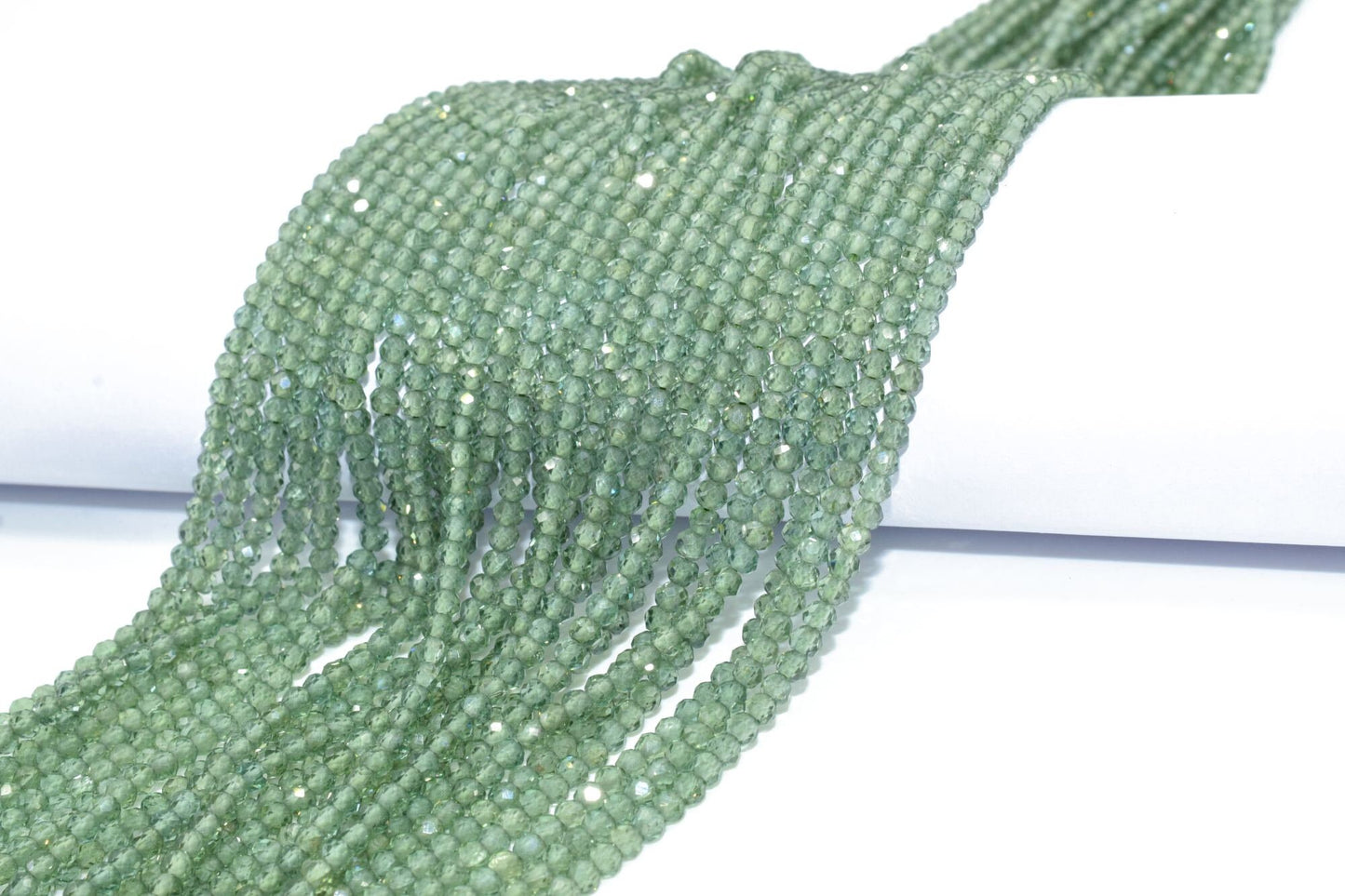 Green Apatite Faceted Beads,3mm to 3.5mm Rondelle Beads,Apatite Faceted Bead,jewelry making beads,gemstone faceted beads,13 inch bead strand