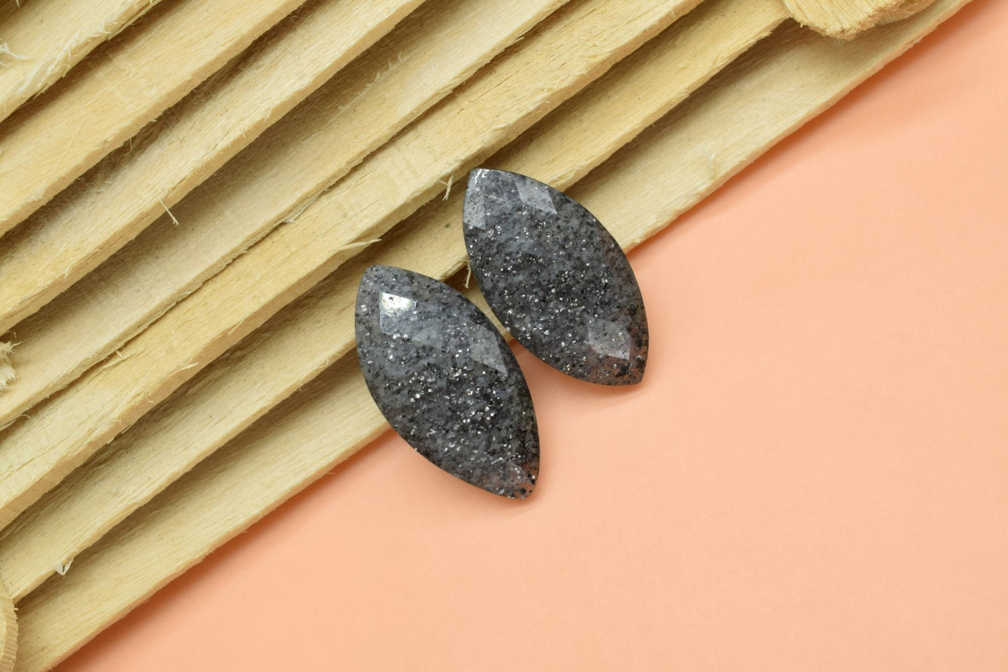 Black sunstone 10x20mm Marquise shape Faceted Hand Cut Gemstone Briolette,Marquise Shape Briolette - Loose Gemstone -,gemstone briolettes