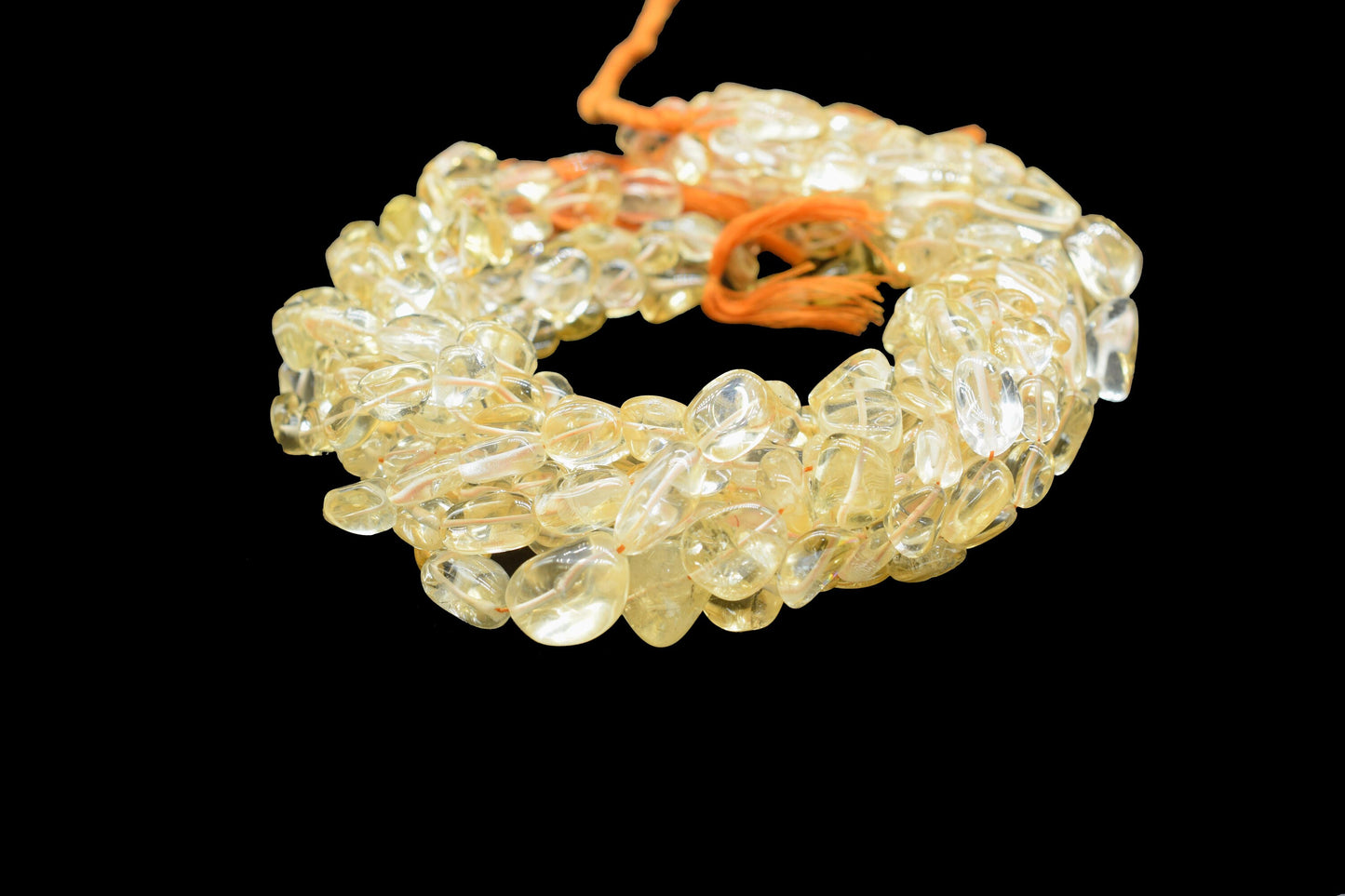 Natural Gemstone Nuggets Beads/Smooth Beads/Jewelry Making Craft/Citrine Nuggets Beads/Handmade Jewelry/Jewelry Component/B'day Gift