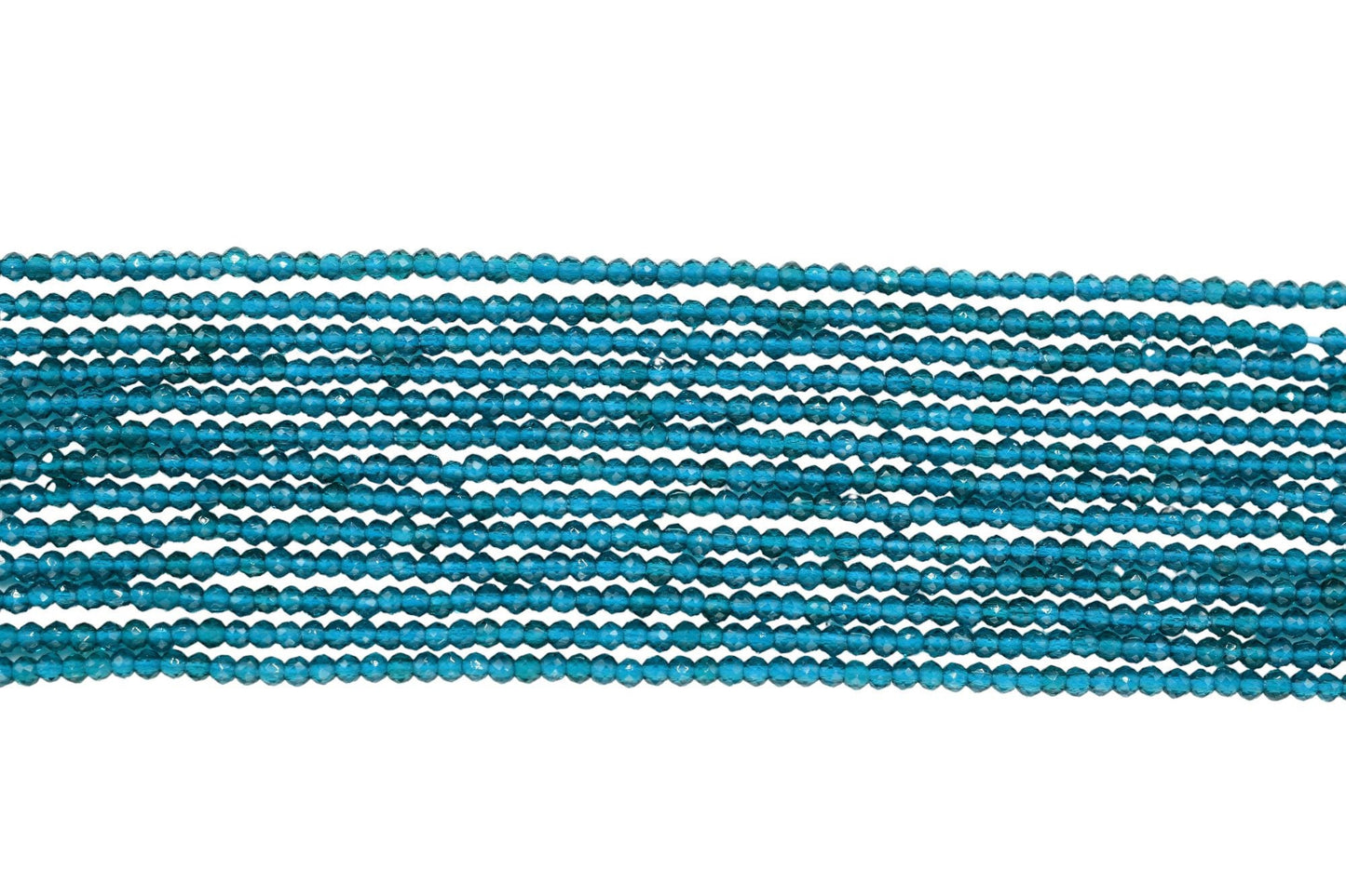 London Blue Topaz Faceted Beads/Beads Strand/Jewerly Making Beads/2mm Blue Beads Strand/Loose Beads/Rondelle Beads/Full Strand Beads