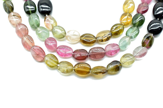 Tourmaline Smooth Oval Beads,Natural Watermelon Tourmaline Oval Bead,Multi Tourmaline Plain Oval Beads,Tourmaline Bead,Multi Tourmaline Bead
