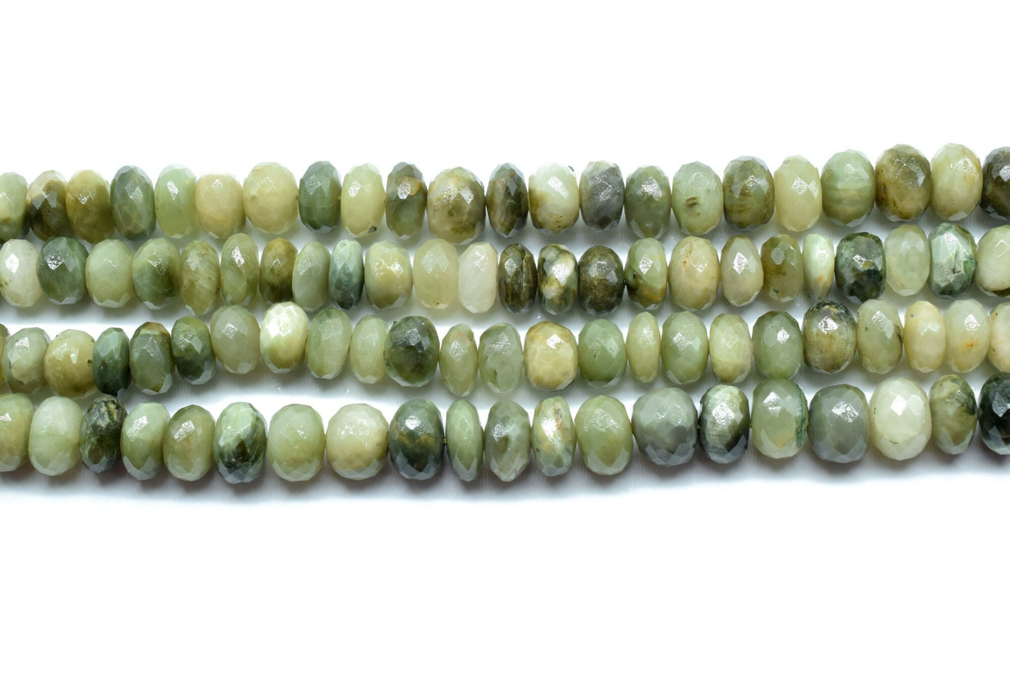 CatsEye Faceted Rondelle Beads Strand,Green Catseye Rondelle,Natural Gemstone Wholesale Bead,Fine Quality Catseye Roundel 8.5 To 9.5mm Beads