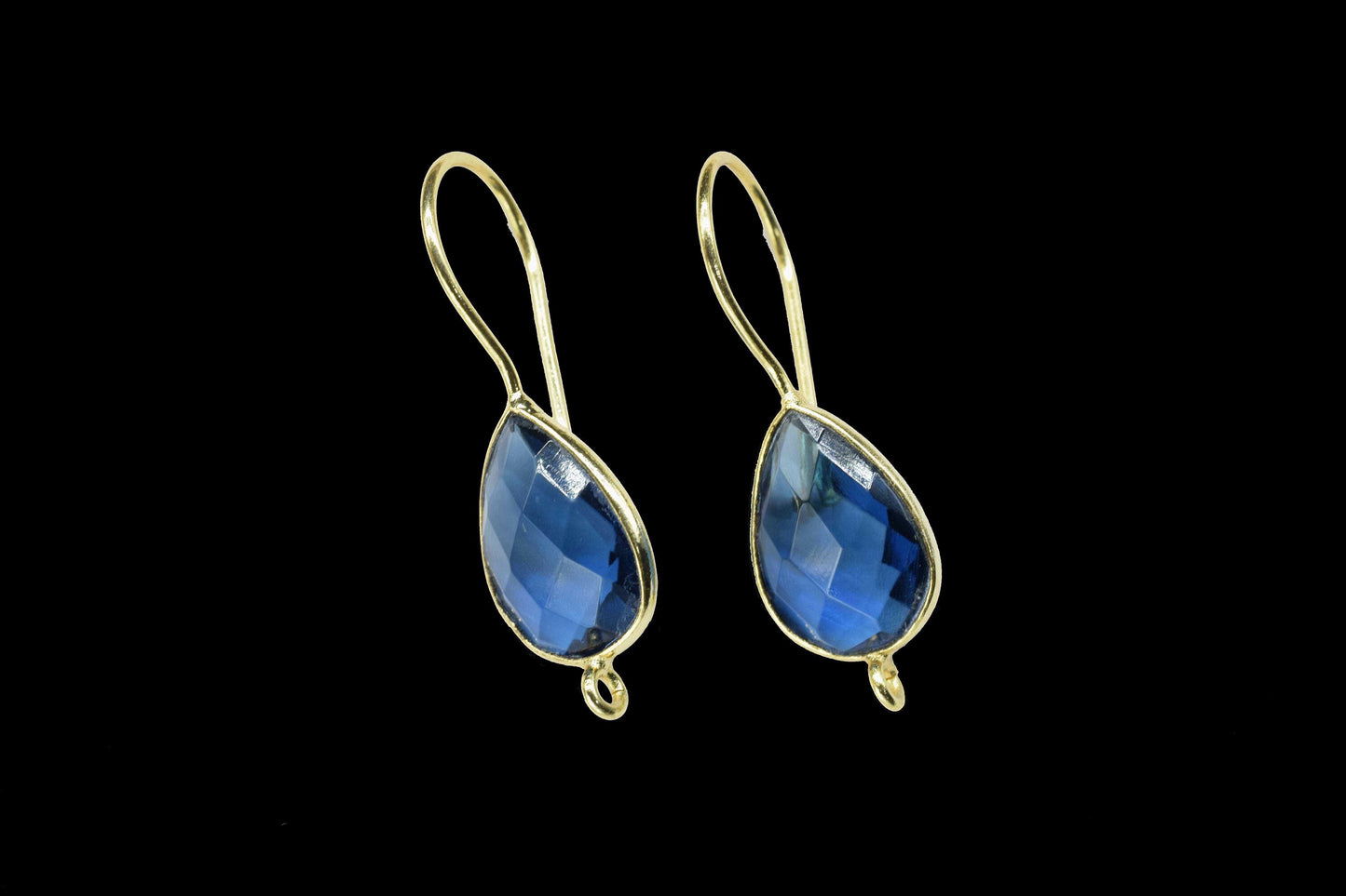 Kyanite Gemstone Components, 9x13mm Kyanite Earrings, Kyanite Gemstone Teardrop Shape Component,Finding Earring Item,Jewelry Making Supplies