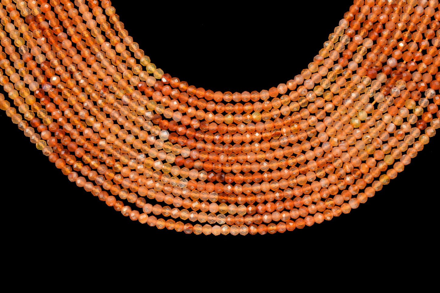 Carnelian Shaded Faceted Rondelle Bead,Gemstone Beads,Carnelian Rondelle Shaded Beads Strand,Micro faceted beads,Jewelry Making supply,