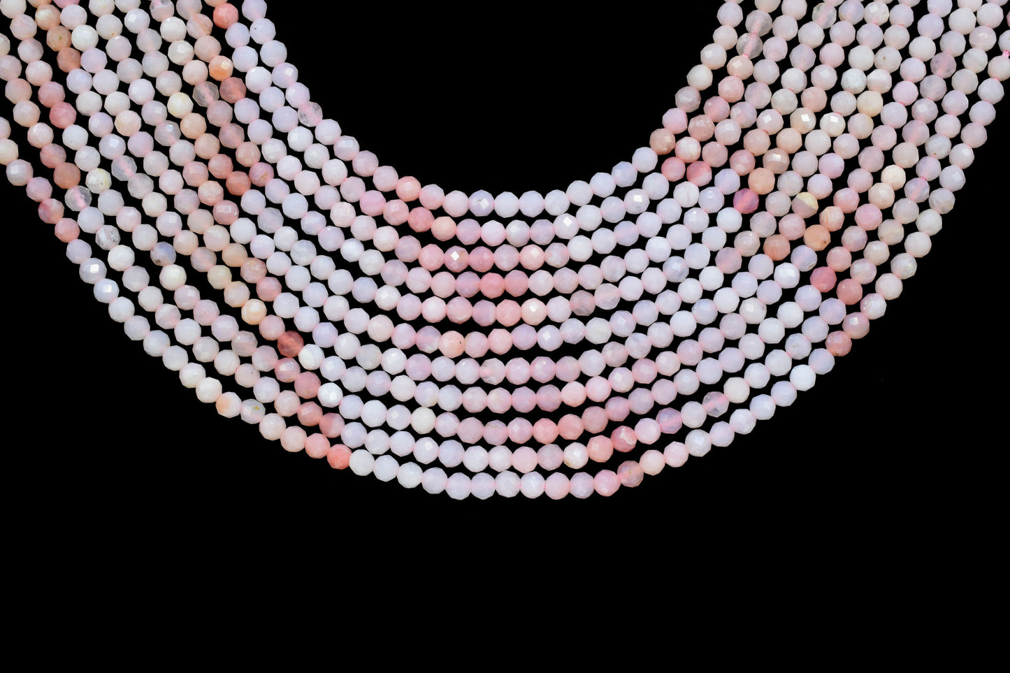 Rose Quartz Faceted Beads,3mm Rondelle,Rose Quartz Shaded Beads Strand,Micro faceted beads,Gemstone Beads Strand,Rose Quartz Beads Jewelry