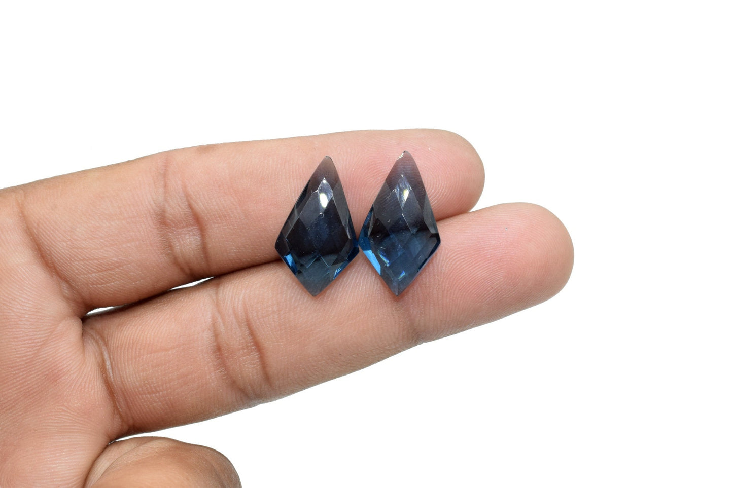 Iolite Quartz Faceted Fancy Pear Shape Briolettes,12x20mm Fancy Pear Beads,Iolite Fancy Beads,Iolite Quartz Briolette,Fancy Faceted beads