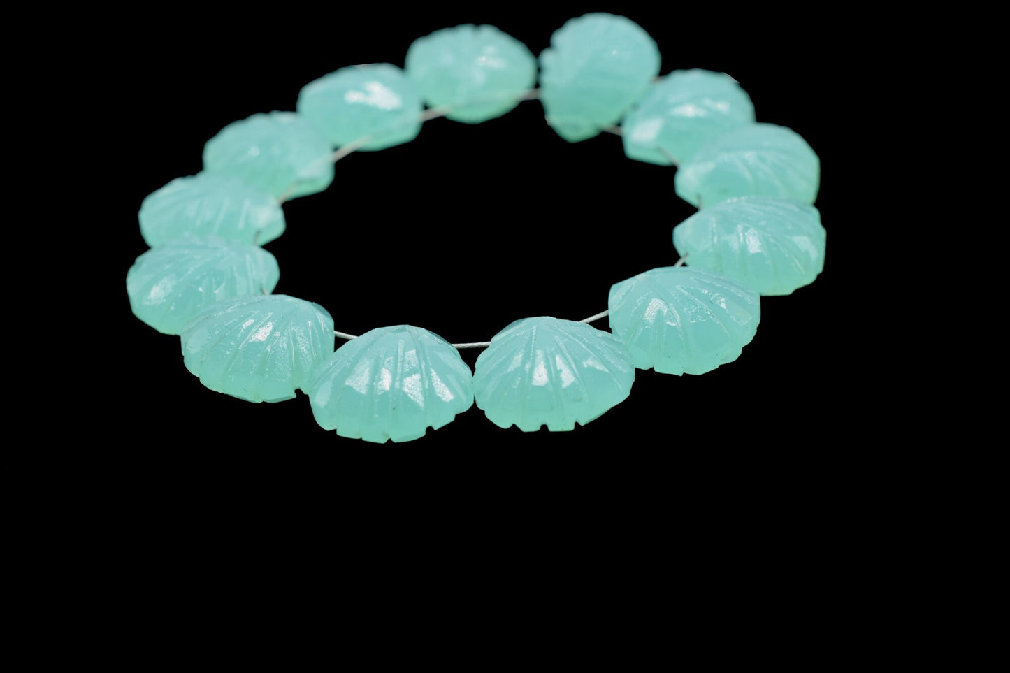 Aqua Chalcedony 12mm Carved Heart Shape Briolette,Carved Gemstone Beads,Aqua Chalcedony Carved Faceted Beads,Wholesale Price Beads,Carved