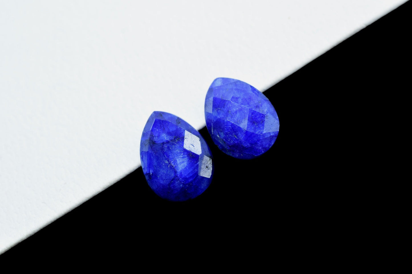 Blue sapphire Faceted Pear Shape Beads,10x14mm Pear Shape,Blue sapphire Faceted Teardrop,sapphire Jewelry Beads,Blue sapphire Briolettes,