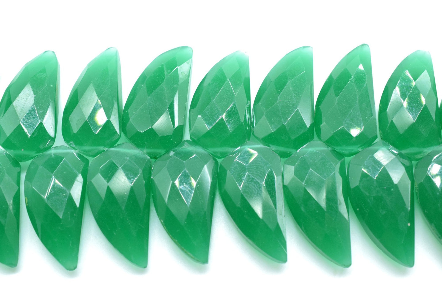 Green Onyx 10x20mm Horn shape faceted beads,Shark Tooth Shape beads, jewelry Making Beads,Green Onyx Briolettes,AAA Quality Briolettes,Beads