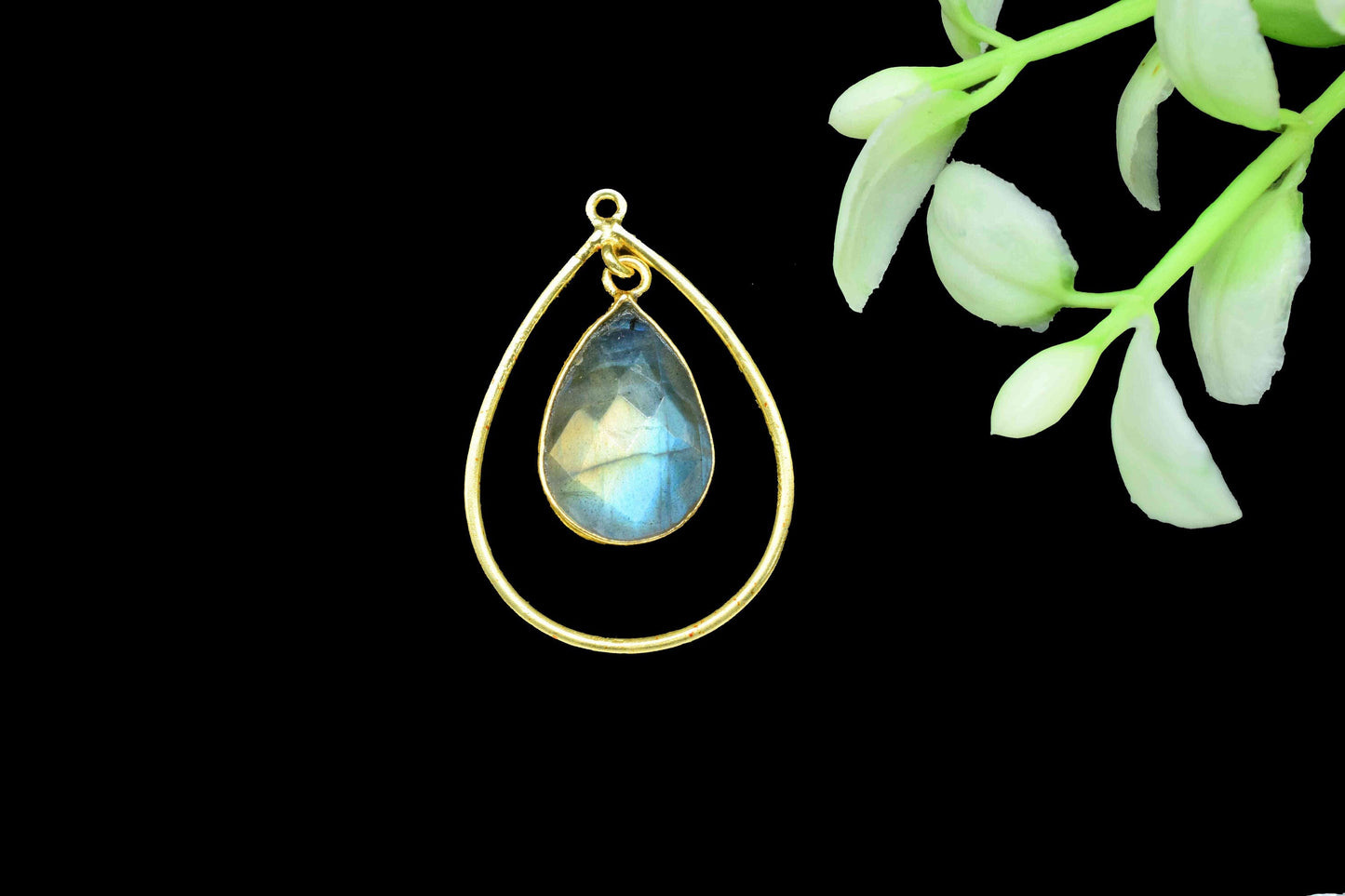 Finding Teardrop Bezel Pendants,Handmade Beads Dangle Earring,Station Link Supply,Statement Pendant Jewelry,Gemstone Finding Components,Gift