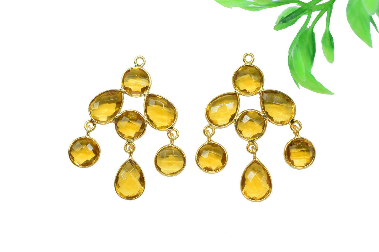 Chandelier Earring Connectors,Handmade Beads Jewelry,Boho Earrings,Components Earring,Findings Bezel Connectors,Station Link,Craft Supplies