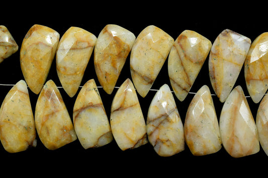 Picture Jasper 10x18mm Briolette Beads,Shark tooth shape beads,Shark tooth shape Briolettes,Picture Jasper Faceted Briolettes,Jasper beads