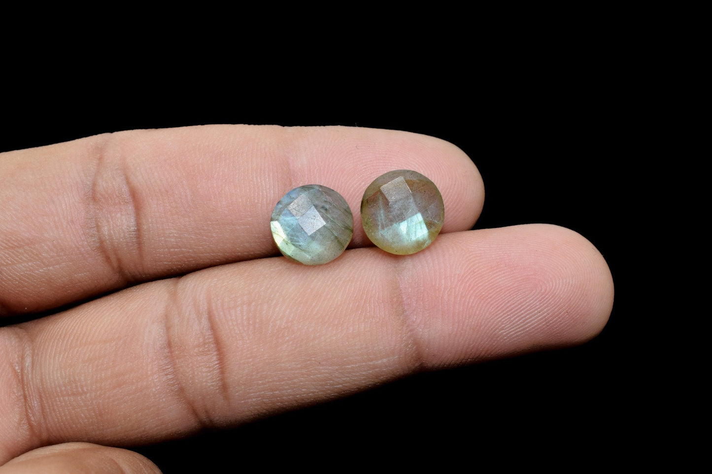 Labradorite Coin Shape Faceted Beads,Labradorite Coin Shape Briolettes,10mm Round Briolettes,Round Faceted Beads,jewelry Making Beads,Gift
