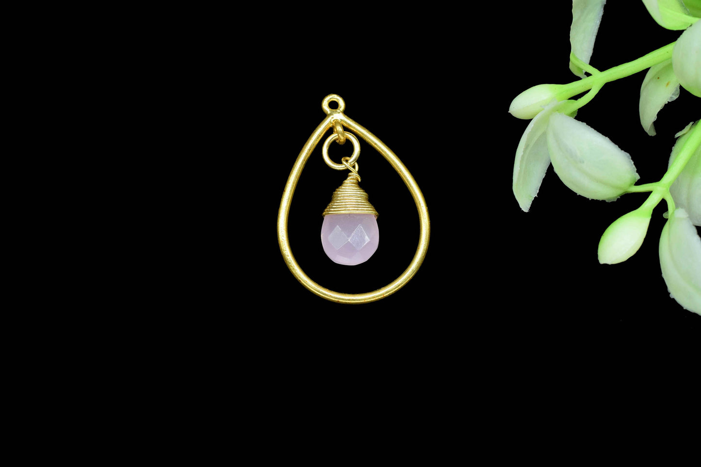 Gemstone Component,Teardrop Beads Dangle Earring,inding Teardrop Pendant Jewerly,tation Link Supply,Wire Wrapped Teardrop Connectors,Gift