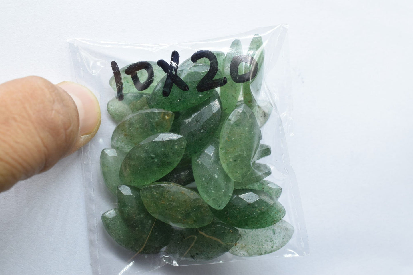 Green Strawberry 10x20mm Marquise shape Faceted Hand Cut Gemstone Briolette,Marquise Shape Briolette - Loose Gemstone -,gemstone briolettes