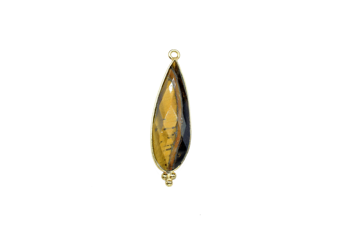 Tiger Eye 10x30mm Bezel charms,Tiger Eye Pendant,Station Bezel Link Supplies,Tiger Eye Jewelry making,Connector Pendant,Gemstone Teardrops