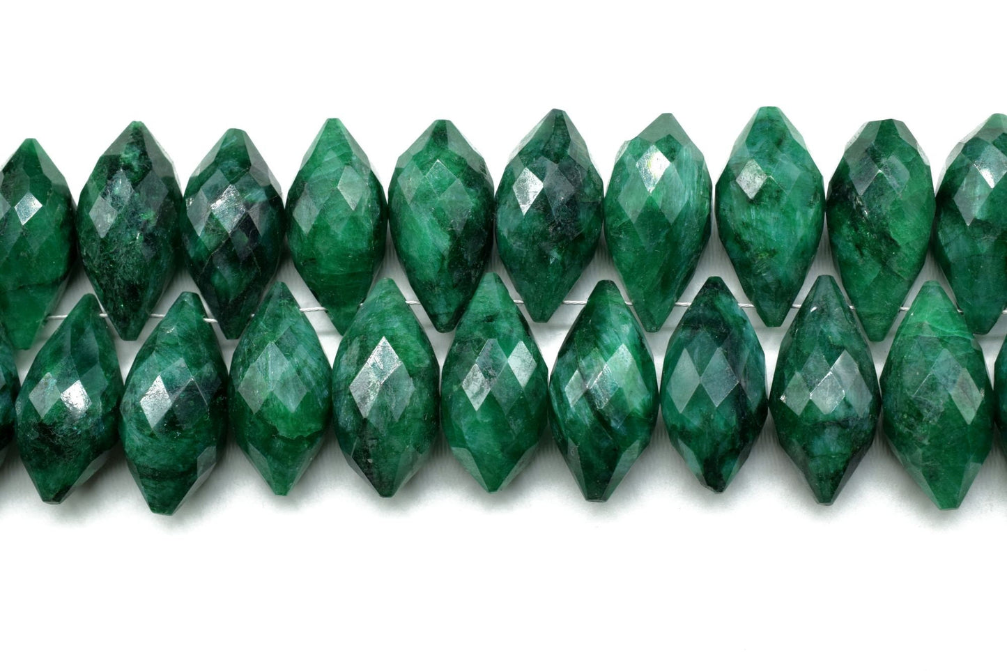 Emerald 10x20mm dew drop faceted beads,Fancy Cut Dew Drop Foxtail Briolette,Foxtail Briolette,Gemstone Dew Drop Bead,Emerald drops,jewelry
