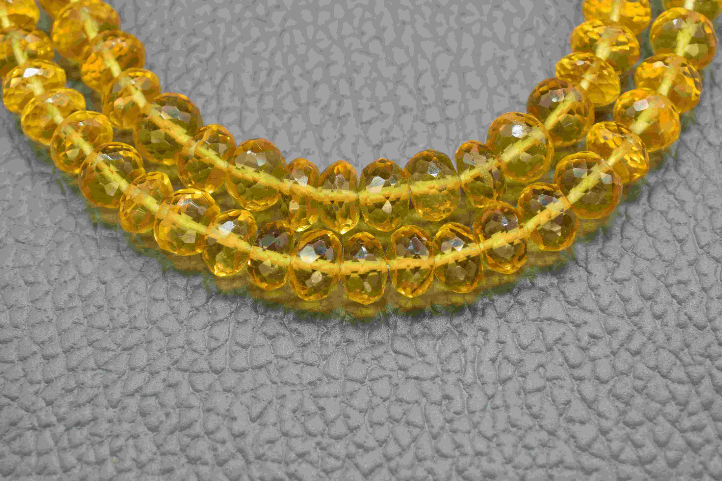Natural Citrine Quartz Faceted Rondelle Beads, AAA Quality Citrine Faceted Rondelle Beads, 6" Citrine Quartz Strands, Quartz Wholesale Beads