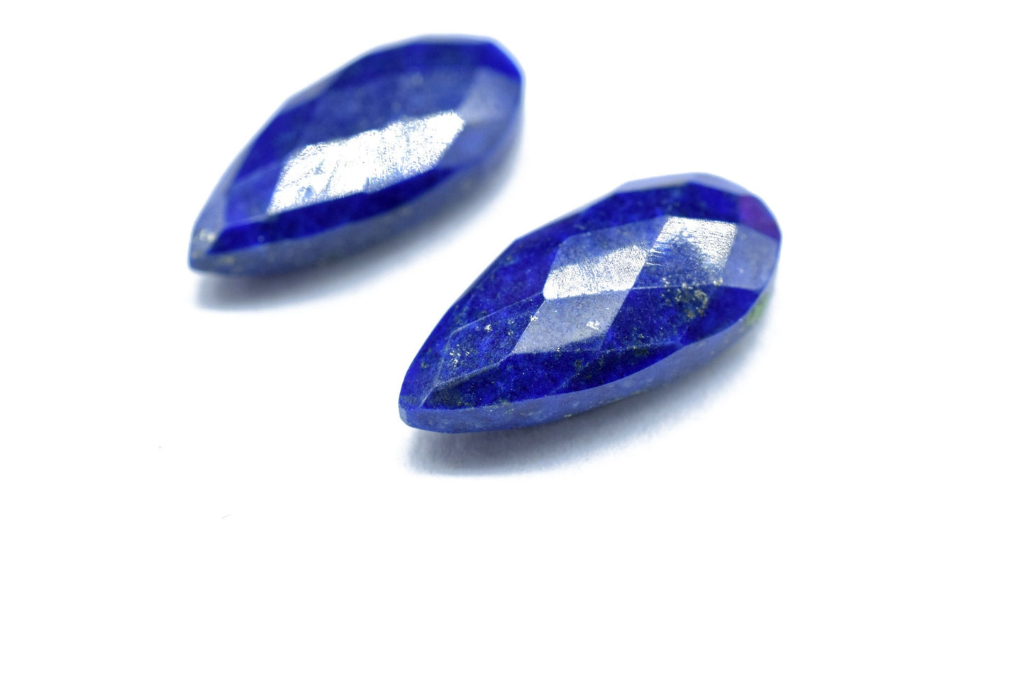 Lapis Lazuli 8x16mm Faceted Teardrop Shape Briolette,Lapis Lazuli Faceted Briolette,Gemstone Briolette,Lapis pear Shape Briolette Jewelry