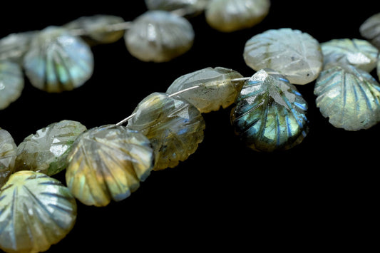 Labradorite 12mm Carved Heart Shape Briolette Beads, Carved Gemstone Beads,Labradorite Carved Faceted Beads,Wholesale Price Beads,Jewelry