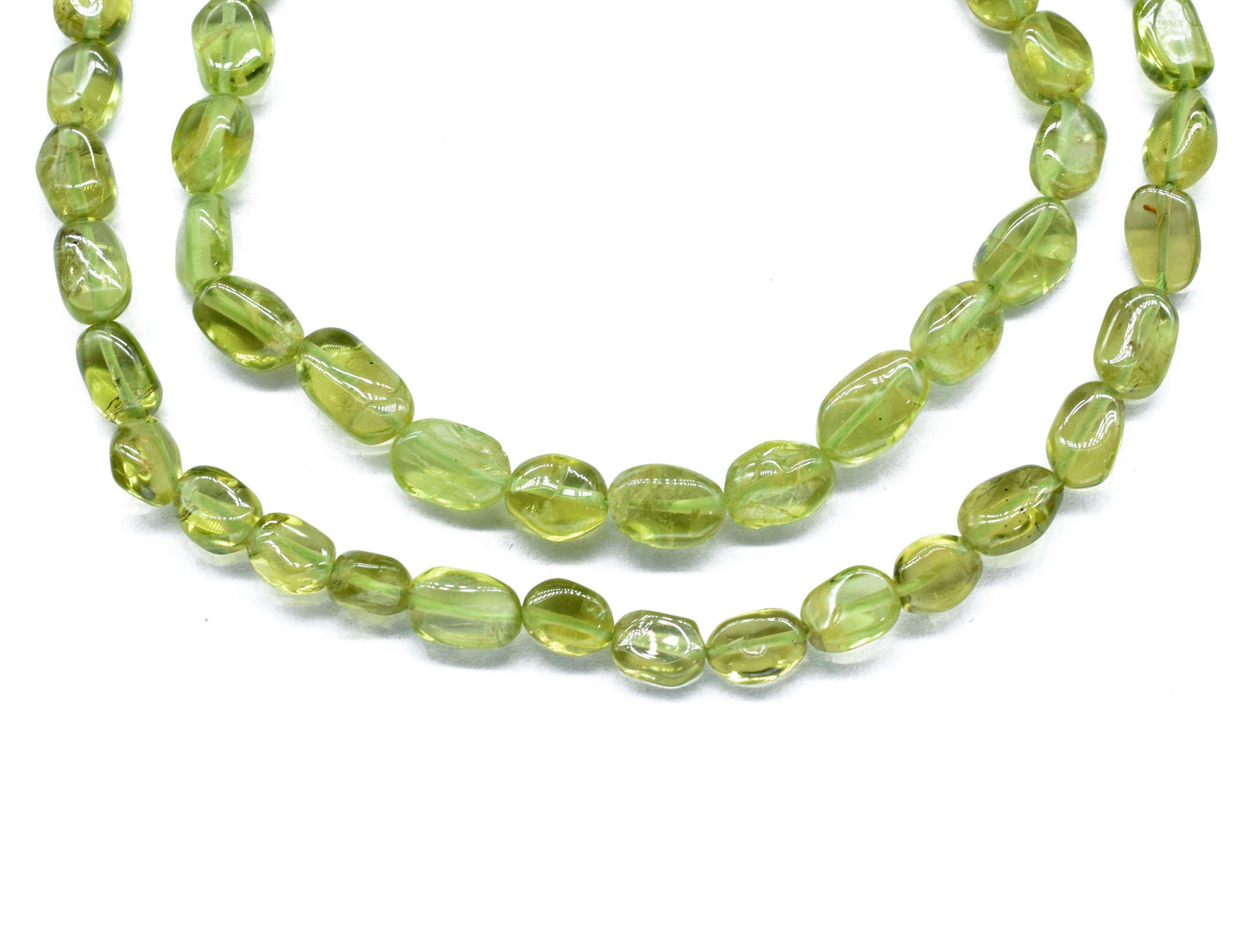 Top Quality Peridot Nuggets Shape 4x6mm to 5x8mm Beads, Peridot Plain Nugget Beads, Peridot Smooth Beads, Jewelry Making Craft,Gift