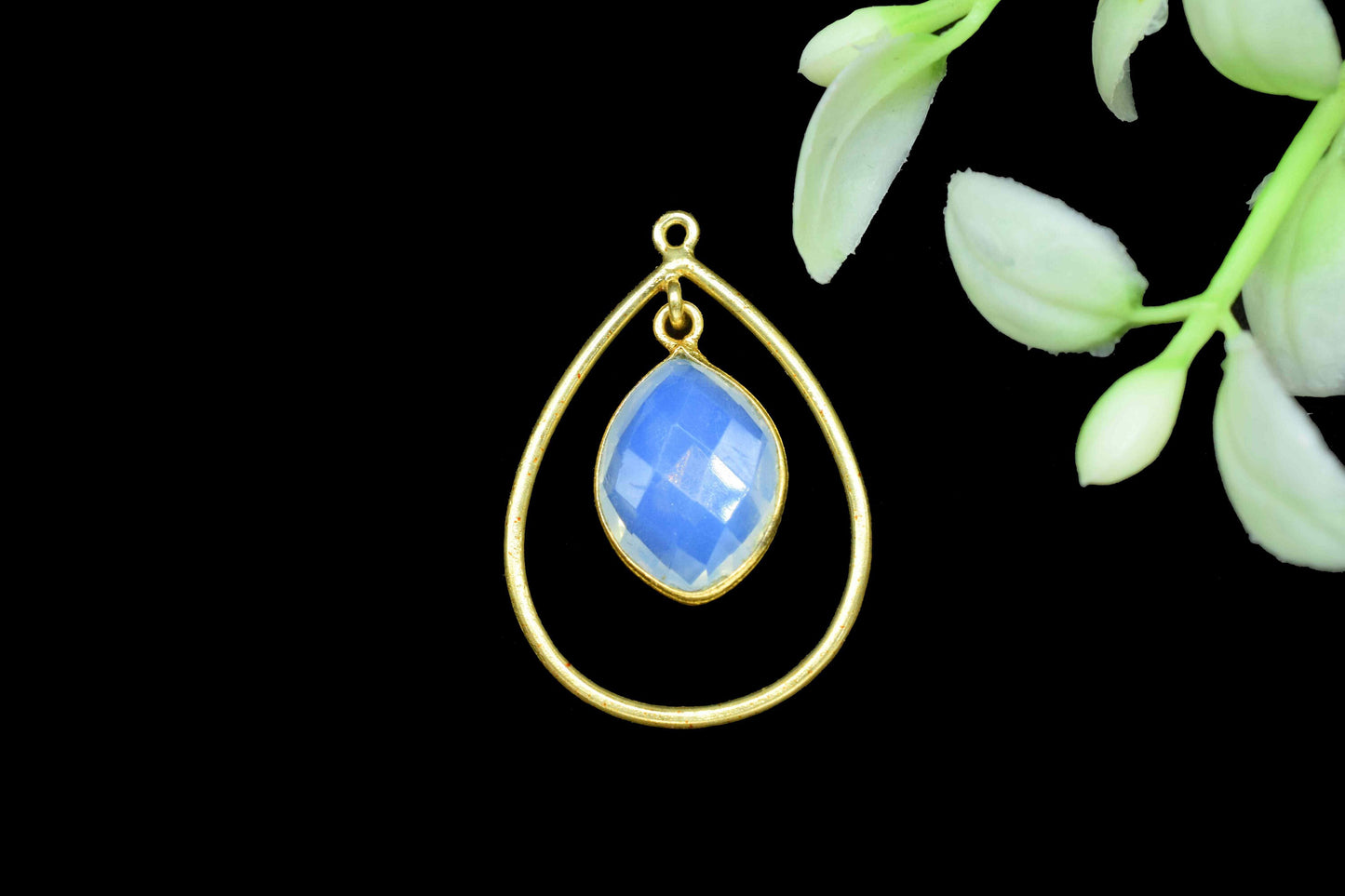 Gemstone Bezel Connectors,Finding Teardrop Pendants,Handmade Components,Beads Pendant Jewelry,Components Dangle Earrings,Station Link Supply