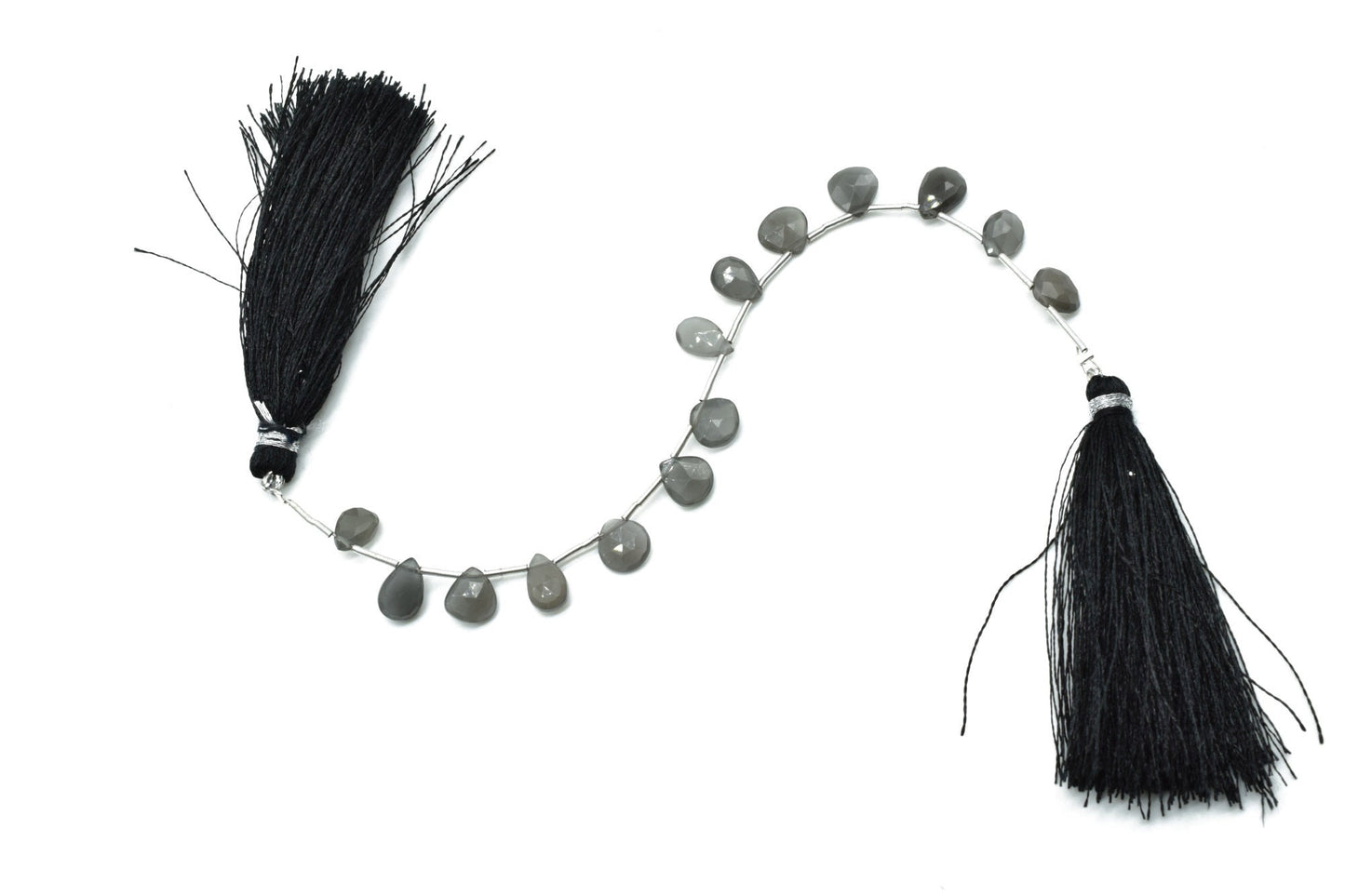 Grey Moonstone 6x8mm TearDrop Briolettes,Moonstone Briolettes,Jewelry making beads,Craft beads,Moonstone Pear shape Briolettes strand,Jewels