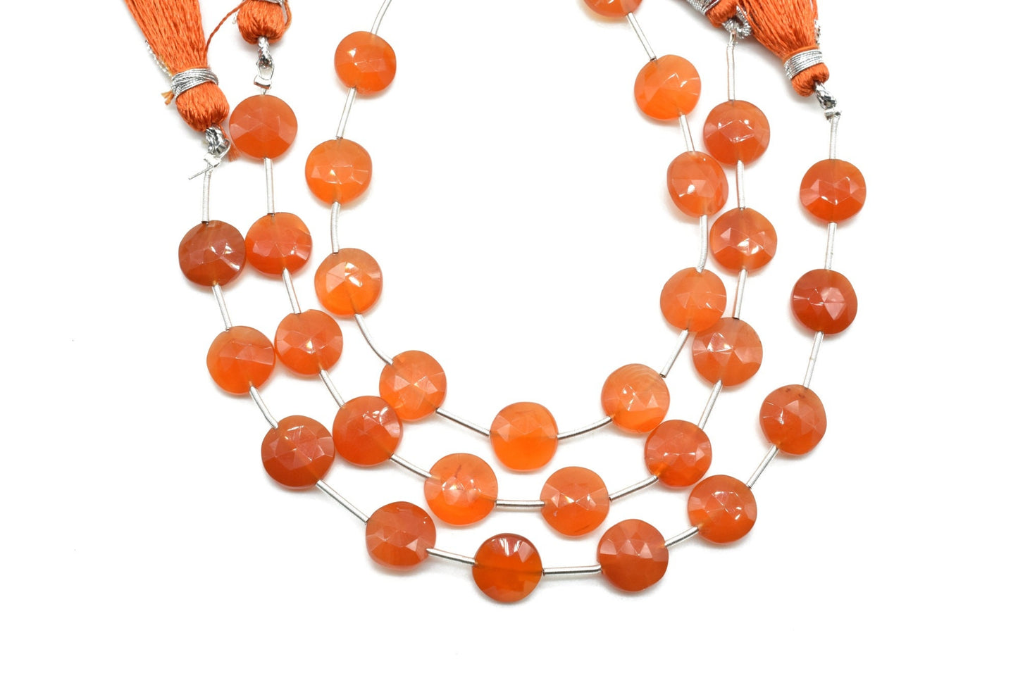 Carnelian 9mm Coin Briolettes,Carnelian Briolettes strand,Jewelry making beads,craft beads,Carnelian Round shape Briolettes,Carnelian beads