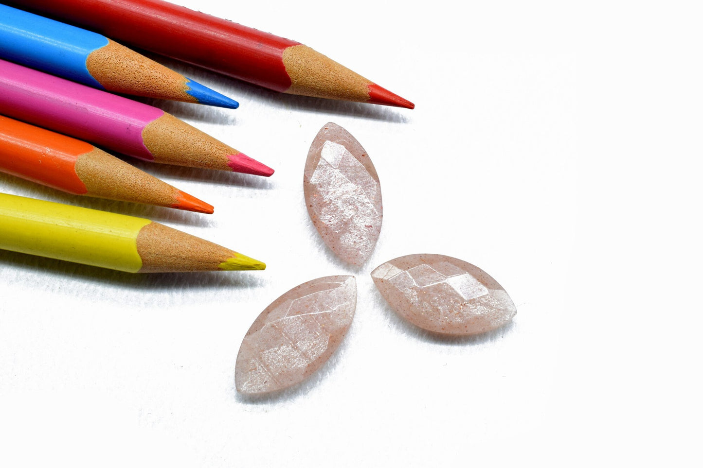 Peach Moonstone 10x20mm Faceted Marquise Briolettes Moonstone Faceted Briolette Peach Moonstone Marquise Briolette,Faceted stone Briolettes