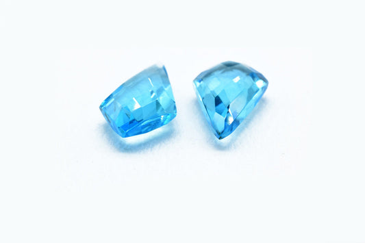 Sky Topaz Faceted Fancy Pear Shape Briolettes,12x20mm Fancy Pear Beads,Sky Topaz Fancy Beads,Sky Topaz Quartz Briolette,Fancy Faceted beads