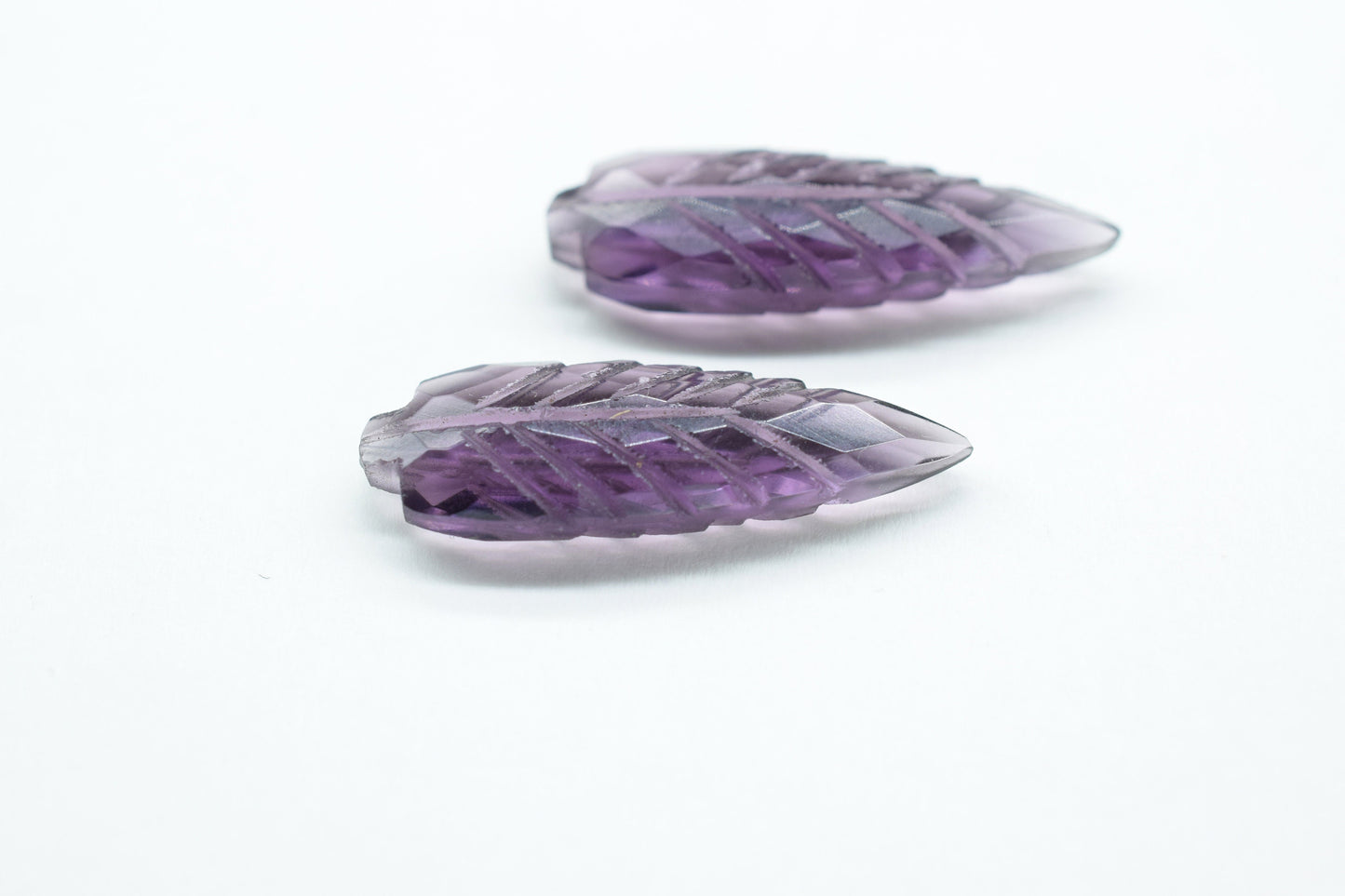 Amethyst 10x30mm Pear Shape Faceted carved Briolettes,Amethyst Carving Briolettes,Amethyst Leaf Shape Carved Briolettes,Carving Teardrop