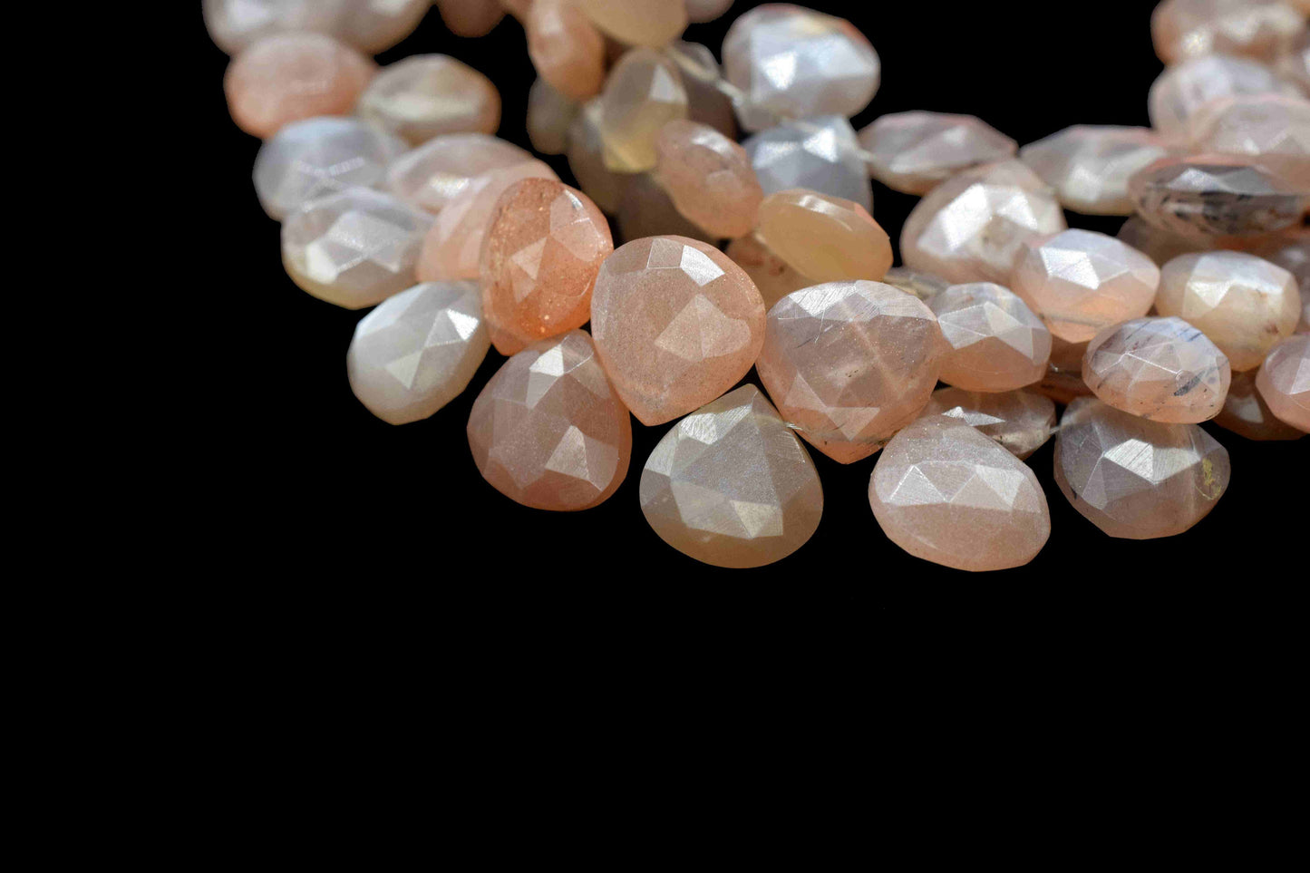 Natural Chocolate moonstone Faceted Heart Shape Beads,10mm Moonstone Beads,Chocolate Moonstone briolette,Gemstone Faceted Heart Shape Beads