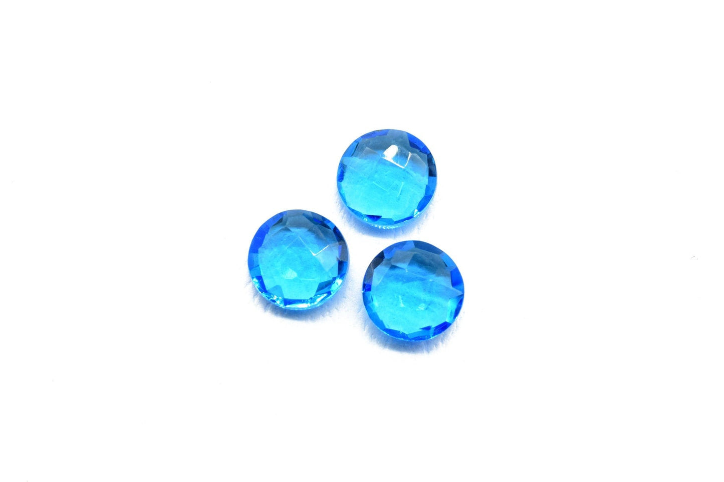 London Blue Topaz 10mm Coin Faceted Beads,Blue Topaz Coin Shape Briolette,Faceted Coin Shape Beads,Natural Gemstone Coin,Quartz Jewelry bead