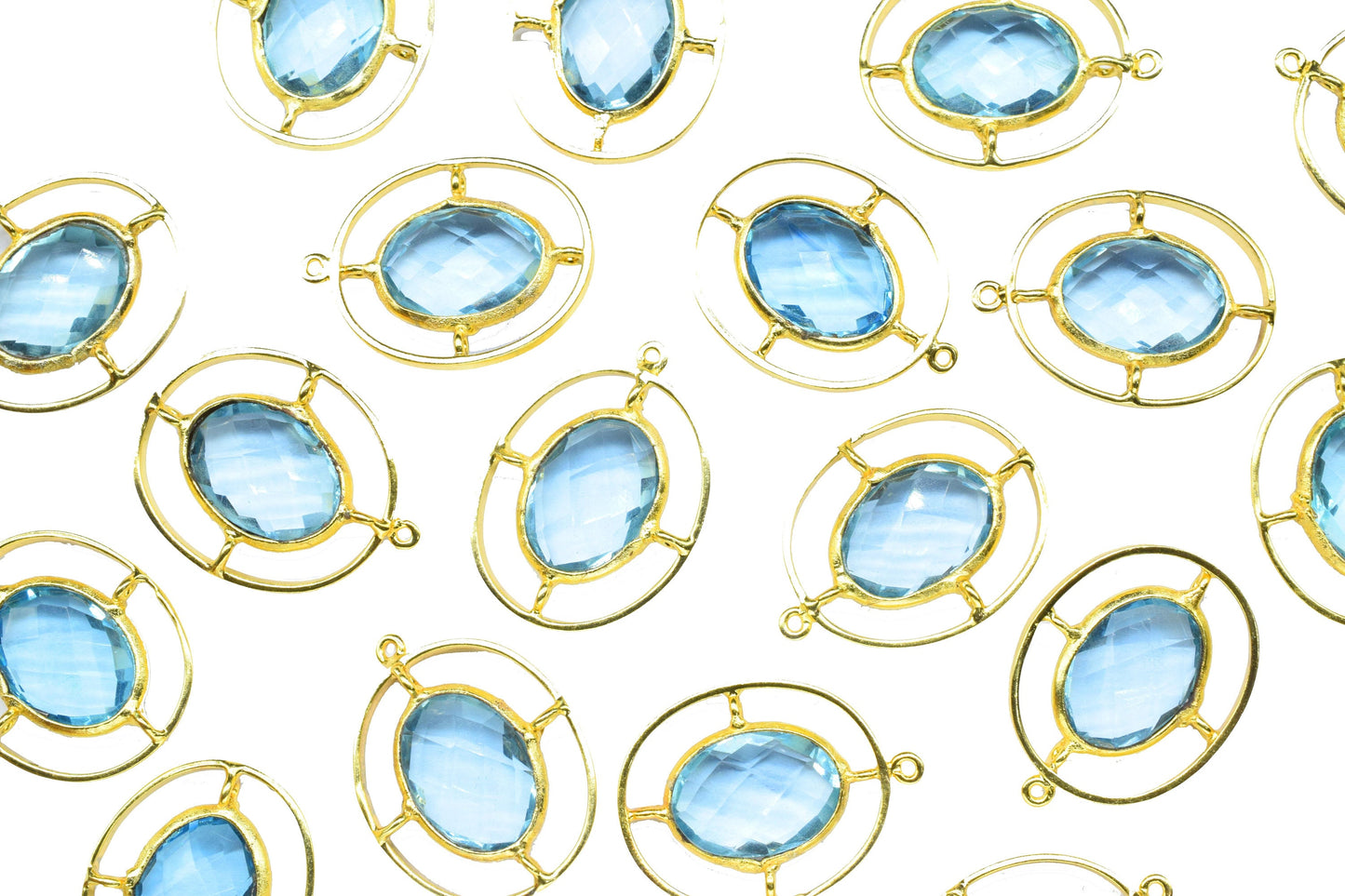 Gemstone Findings Pendant,Handmade Oval Pendant Charm,Single Bail Component,tation Bezel Link,Craft Supplies Tools,Round Findings Connector