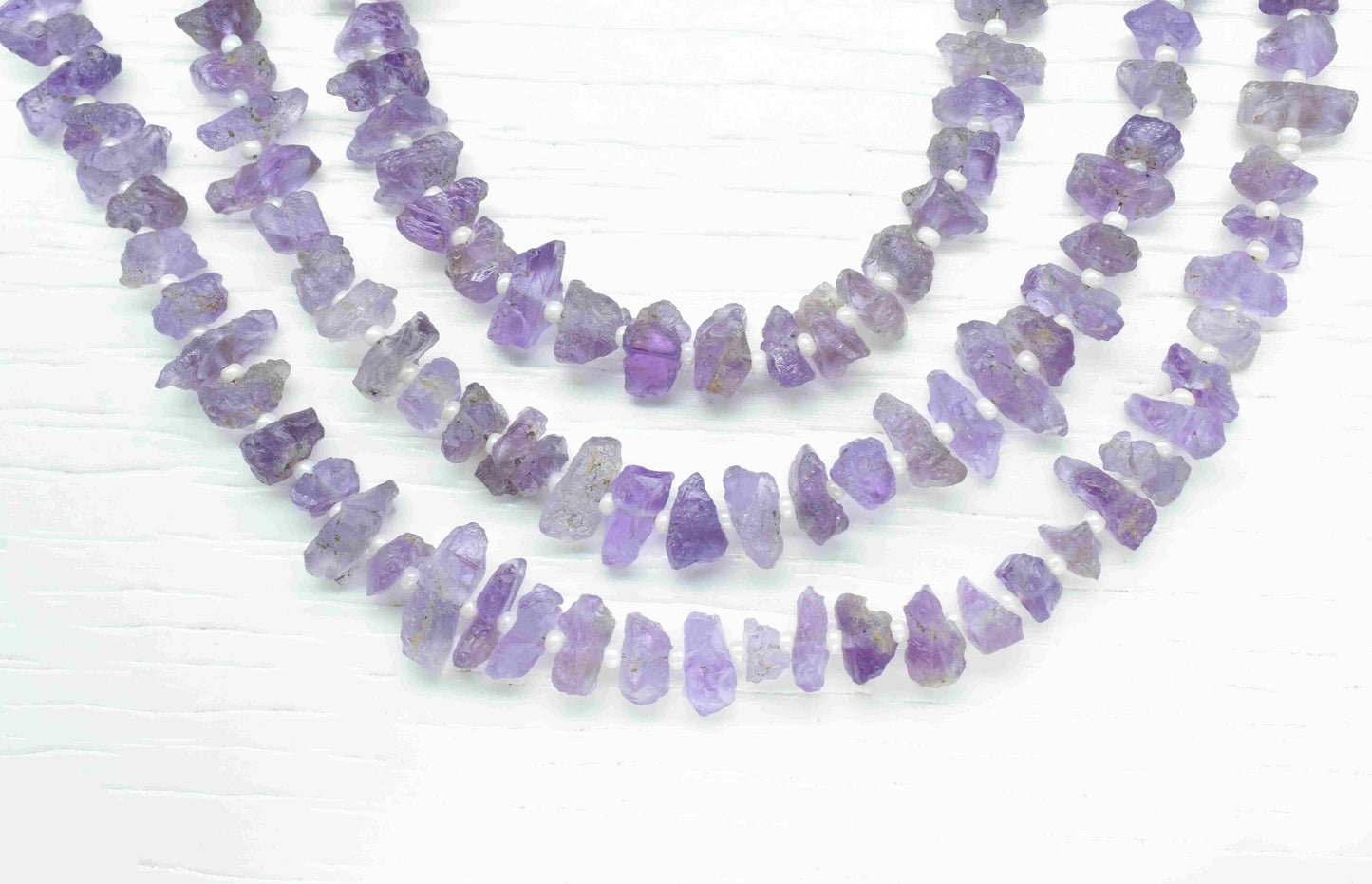 Amethyst Gemstone Rough Stone 4x7mm to 5x10mm Nuggets Beads,Light Purple Amethyst Bead Jewelry Making,Amethyst Gemstone Beads Strand Jewelry