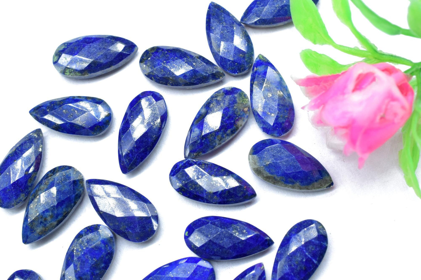 Lapis Lazuli 8x16mm Faceted Teardrop Shape Briolette,Lapis Lazuli Faceted Briolette,Gemstone Briolette,Lapis pear Shape Briolette Jewelry