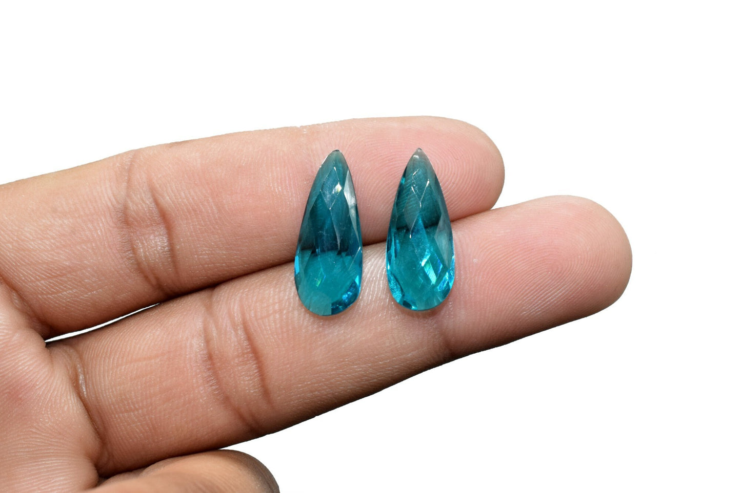Neon Apatite Quartz Faceted Pear Shape Briolettes,8x20mm Teardrop Beads,Apatite Briolettes,AAA Quality,Quartz Jewelry Beads,Apatite Beads