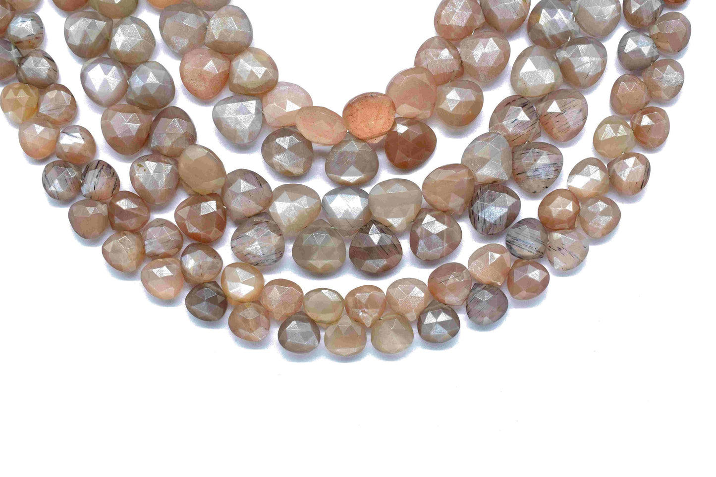 Natural Chocolate moonstone Faceted Heart Shape Beads,10mm Moonstone Beads,Chocolate Moonstone briolette,Gemstone Faceted Heart Shape Beads