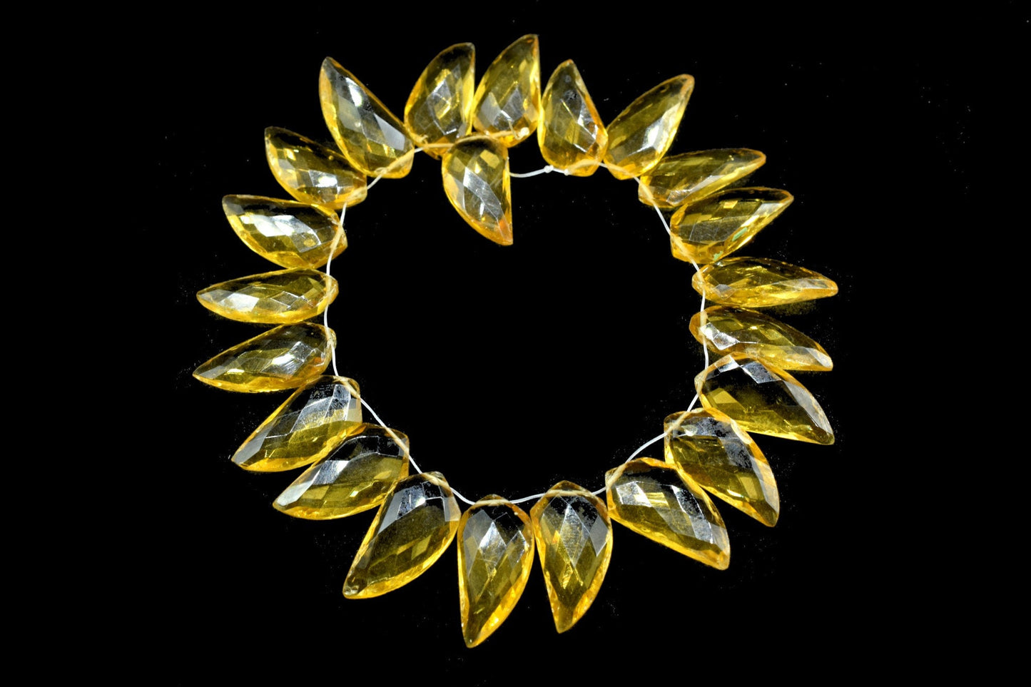 Citrine 10x20mm Horn shape faceted beads,Citrine jewelry making beads,Citrine Briolettes,fancy Briolettes,Unique Shape beads,Horn shape bead