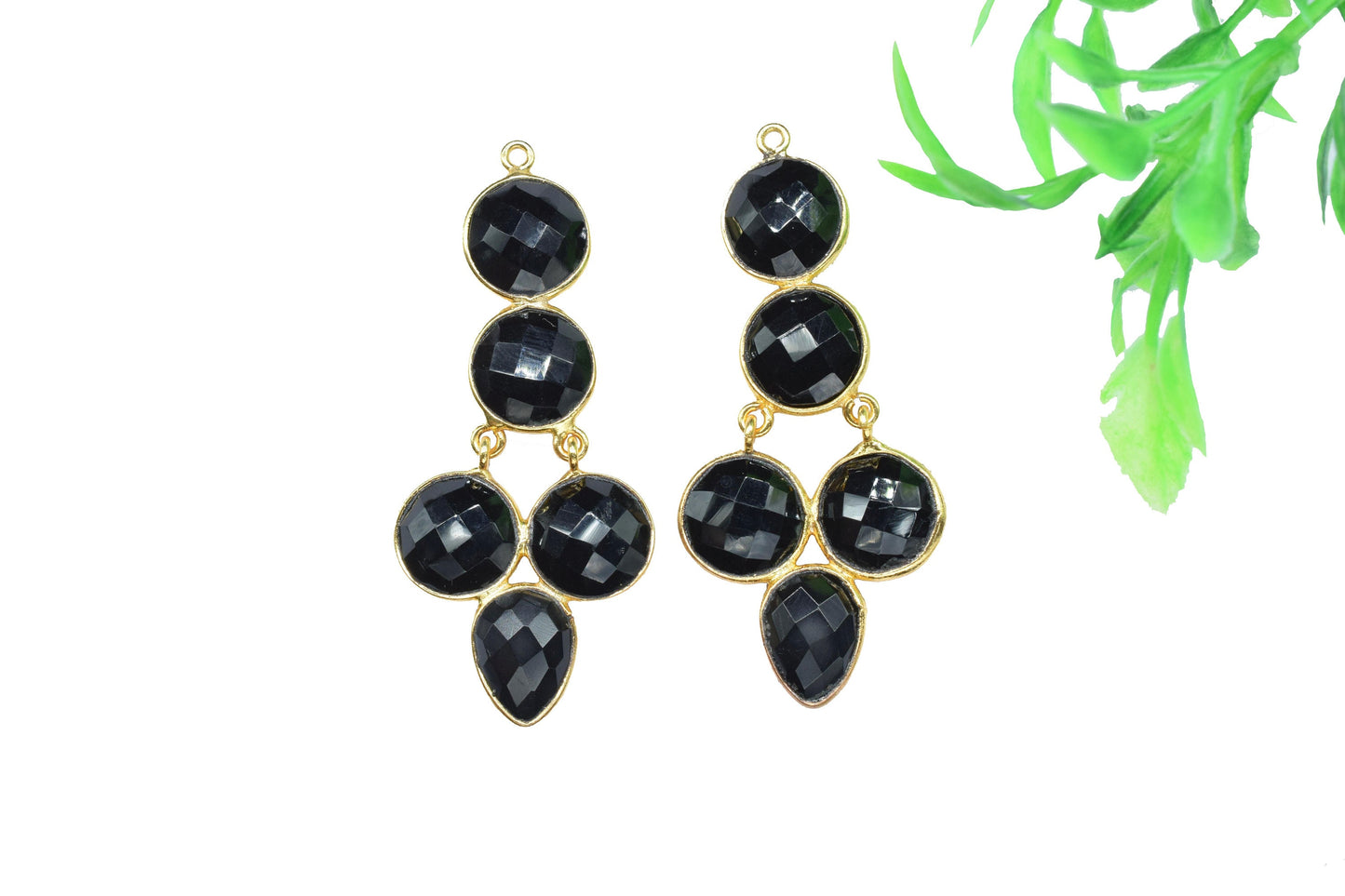 Handmade Pendant Connectors,Gemstone Craft Supply,Elegant Finding Beads,Components Beads Jewelry,Station Bezel Link,Components Earrings,Gift