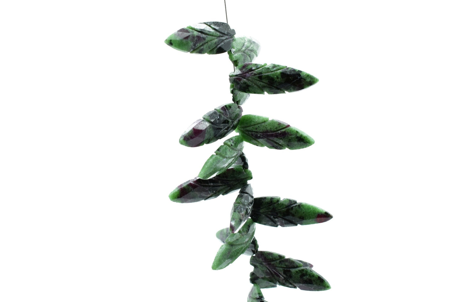 Natural Ruby Zoisite 10x30mm carved Briolettes,,Gemstone Briolettes,Ruby Zoisite Carved Briolettes,Ruby Zoisite Carved Fancy Shape Briolette