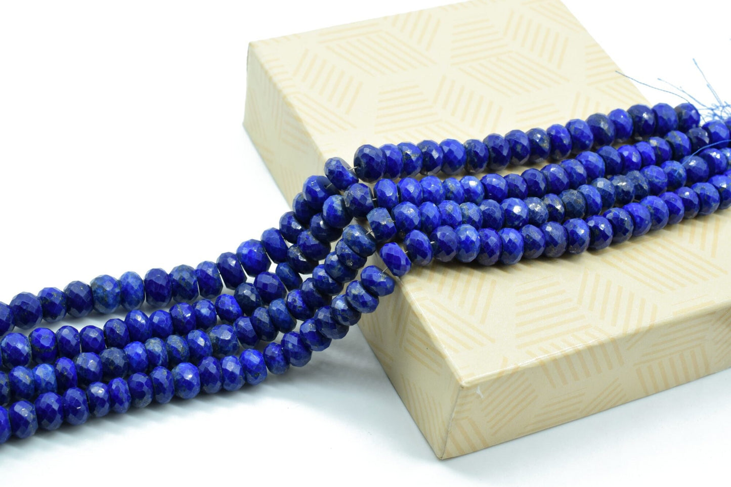 Lapis Lazuli rondelle Beads,8mm to 8.5mm faceted Beads,Dark Blue stone beads,Semi Precious Beads,Lapis Big size bead,fine quality beads,
