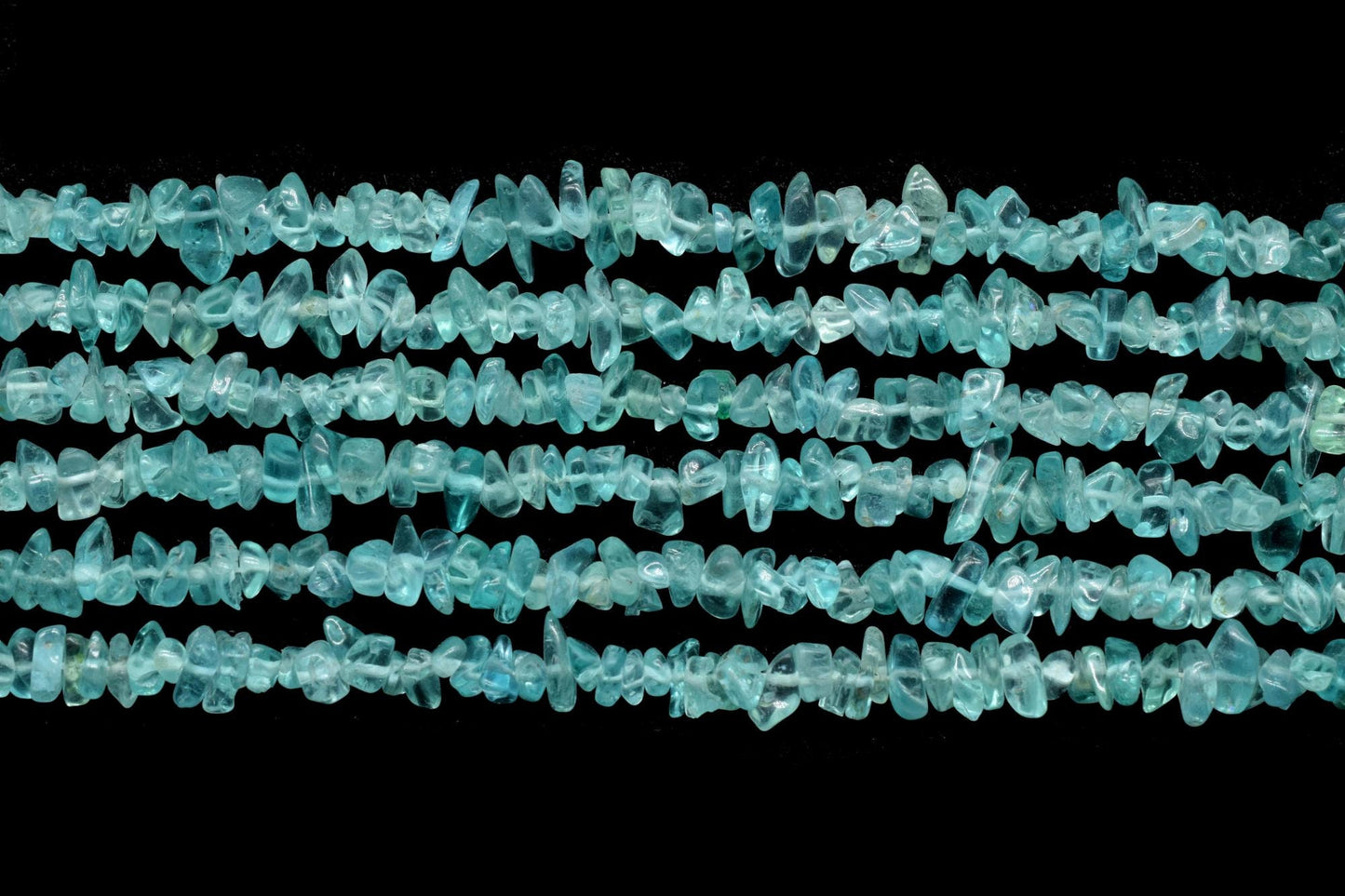 Apatite Chip Beads Strand,Apatite Chips String Gems Chips Strand Ocean Green,Natural Sky Blue Nugget Bead, Gemstone Mineral,Semi Transparent