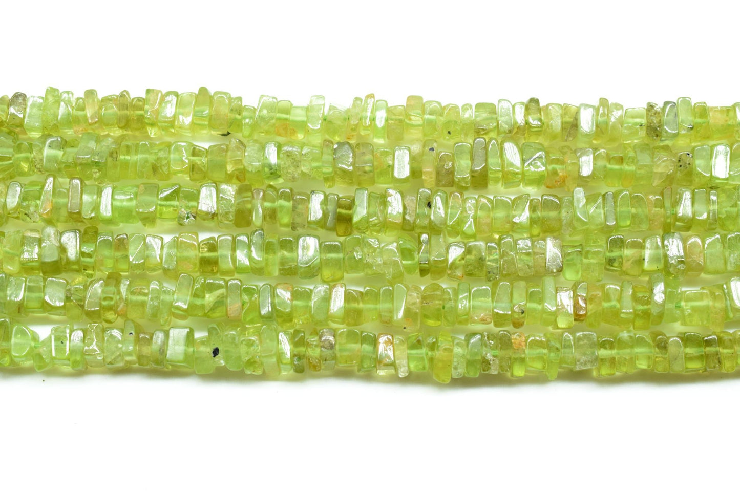 AAA Quality Natural Peridot Heishi Beads Size 4-5 MM 16 inch strand Approx,Natural Peridot Beads |Smooth Peridot Heishi Beads,Peridot Heishi