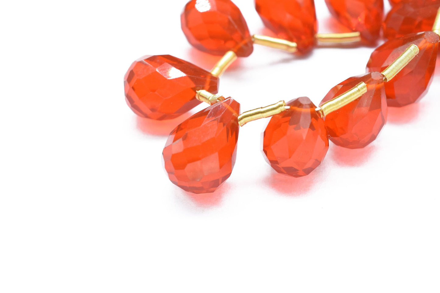Carnelian Teardrop Shape Briolette, 10x14mm Drop Beads , Carnelian Faceted Drop Shape Briolette , AAA Quality Briolette , Gemstone Beads