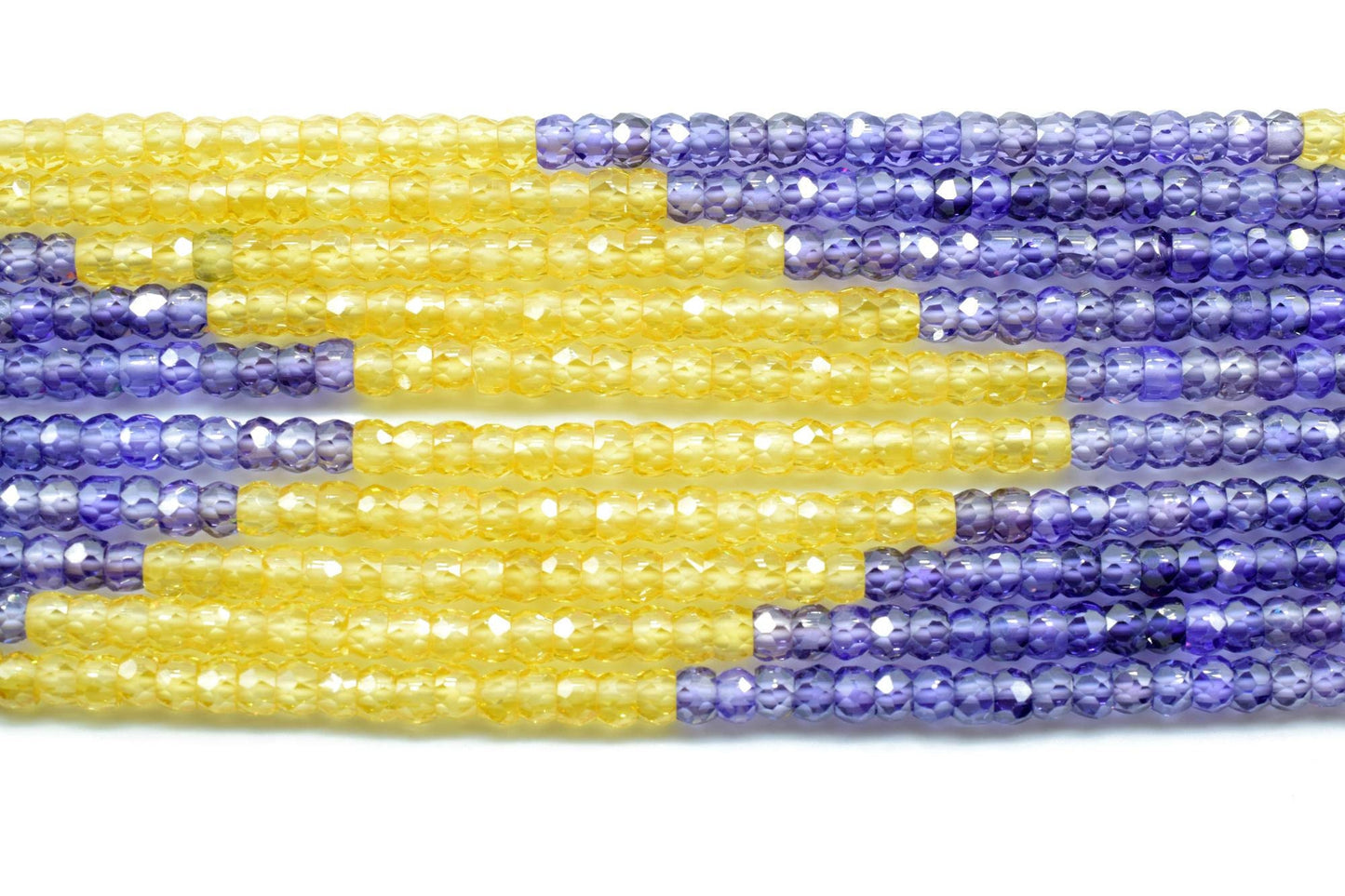 Semi precious stones Necklace,Gemstone Necklace Faceted Rondelle 3mm Stone Beads Necklace AAA Quality Zircon 5 Strand Necklace, Gift item