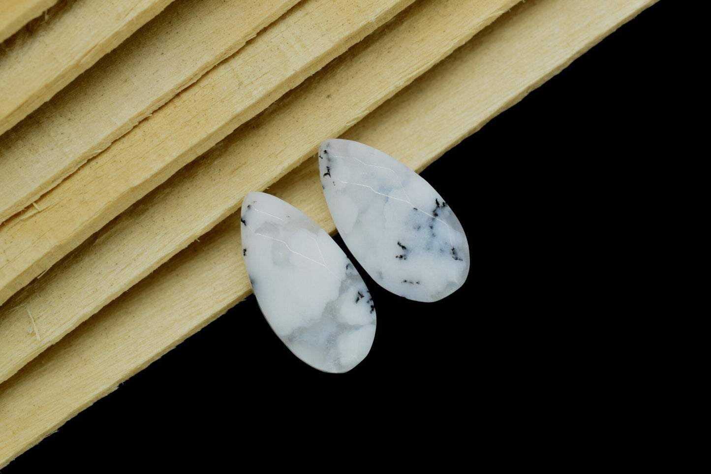 Dendrite Opal 8x16mm Faceted Pear Shape Briolettes,Teardrop Beads,Semi-Precious Gemstones Bead,Calibrated Pear Bead,Dendrite Opal pear