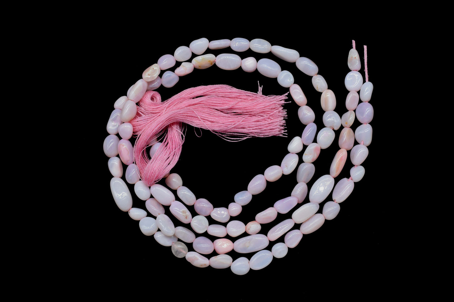 Pink Opal Smooth Beads,Pink Opal Smooth Uneven Shape Nuggets,5x7mm to 6x12mm Opal Gemstone Beads, 13 Inch Pink Opal Beads Strand,Gift