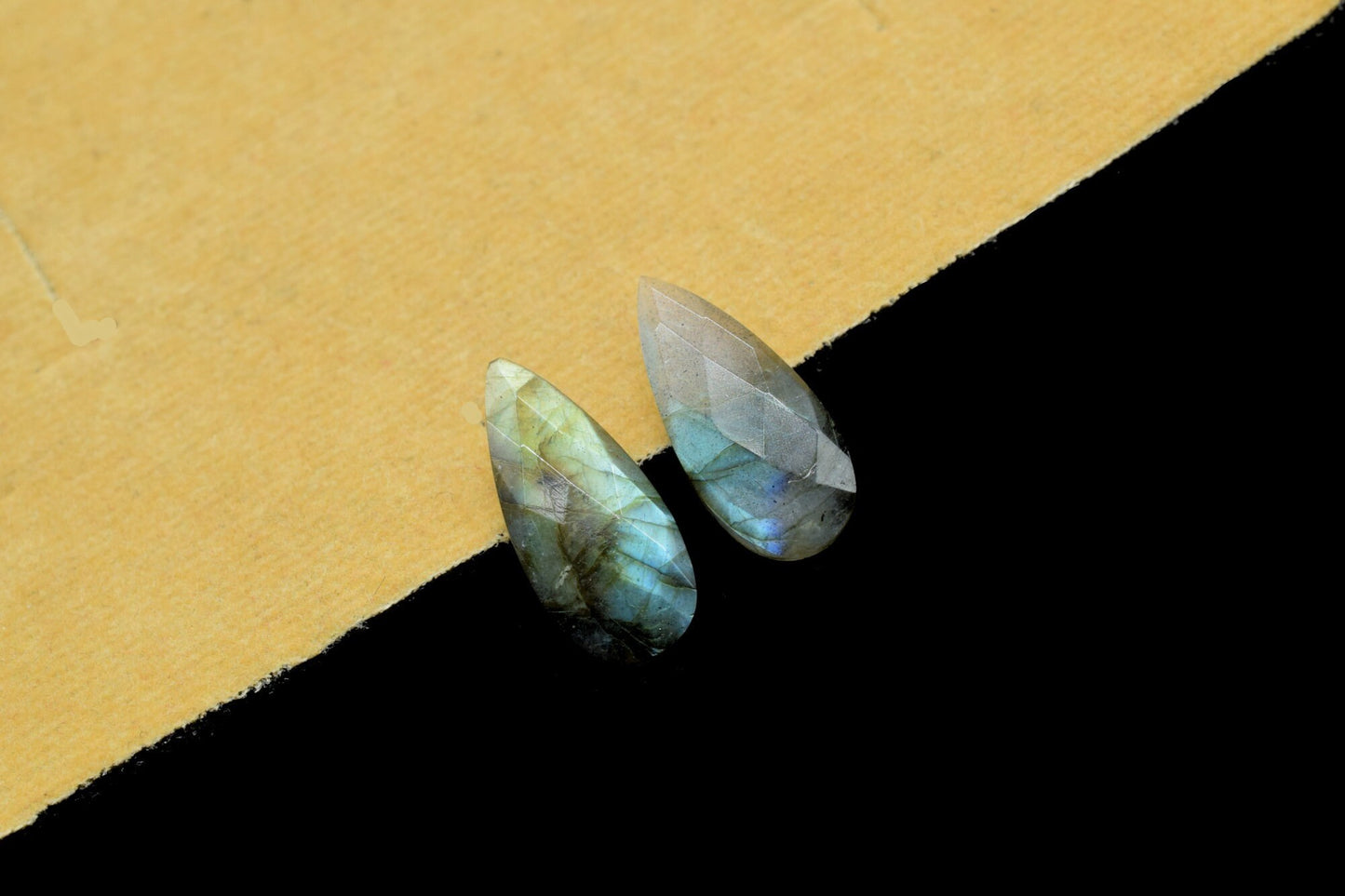 Labradorite 8x20mm Faceted Pear Shape Briolettes,Labradorite Teardrop Beads,Calibrated Faceted Beads,8x20mm pear Beads,jewelry making Beads
