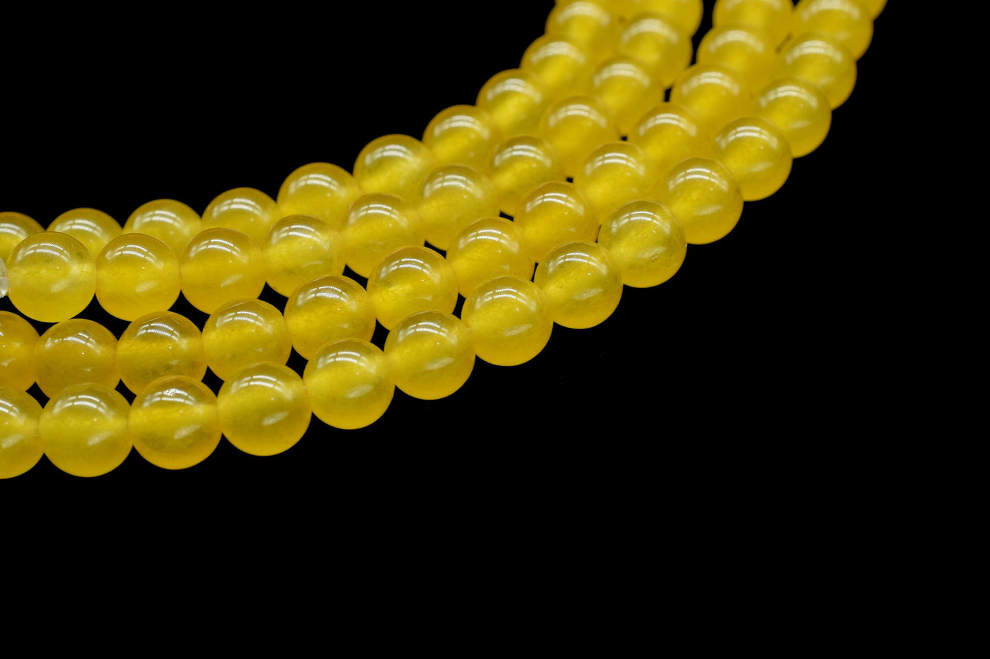 Yellow Quartz Smooth ball Shape Beads,Yellow Jade Gemstone Beads Jewelry Making Craft,Yellow Jade 6mm To 7mm Round Smooth Beads,Jade beads
